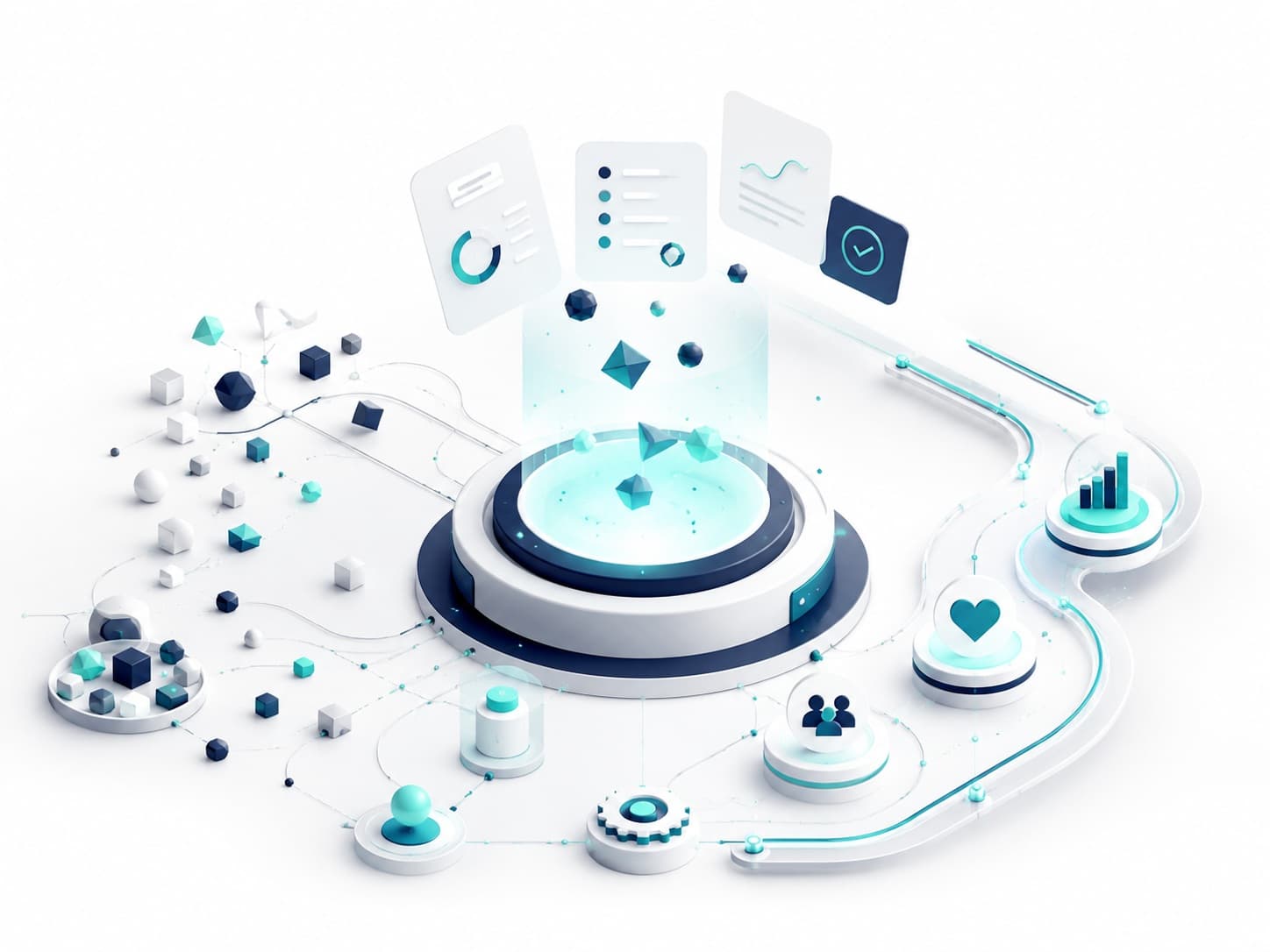 AminityLab service lab 3D illustration